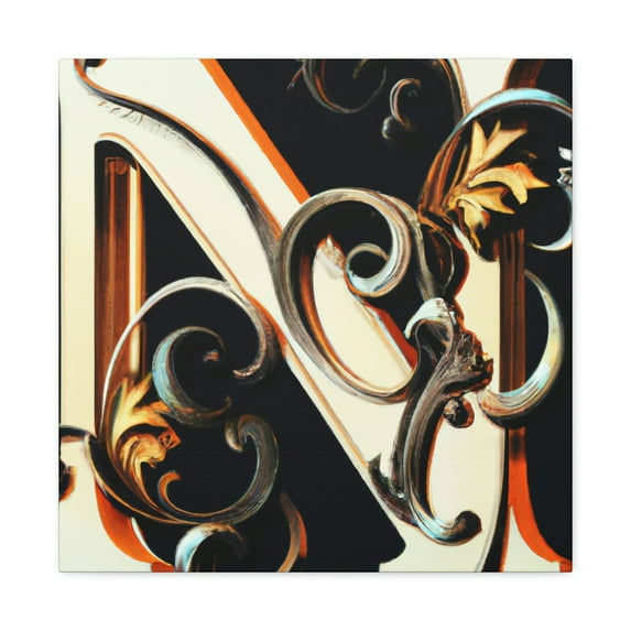 Lush Royal Garden Scene - Canvas