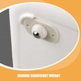 thumbnail image 6 of AURARMLET 4-Pack Large White ABS Caster Wheels with Self-Adhesive for Smooth Furniture Mobility and Easy Movement, 6 of 7
