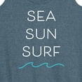 thumbnail image 3 of Instant Message - Sea Sun Surf - Women's Racerback Tank Top, 3 of 6