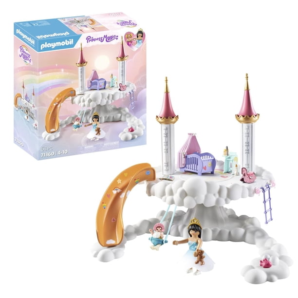Habitación para bebés Playmobil en las nubes con silla alta, cuna y más