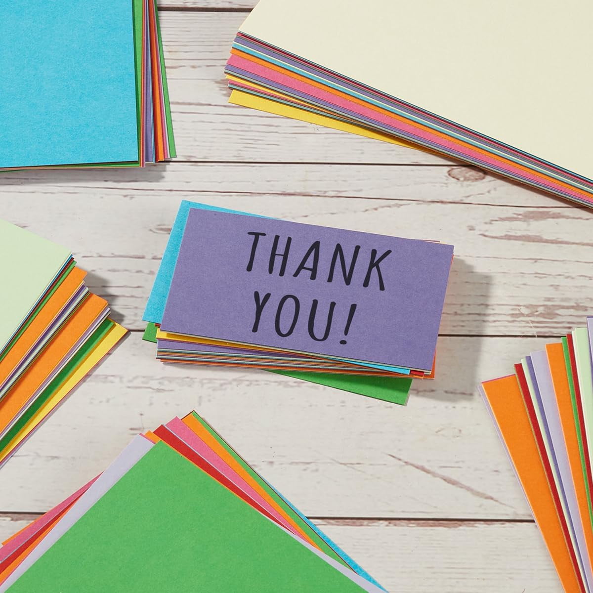 100 Pack Colorful Thick Paper Cardstock Blank Colored Cards Stock for Invitations, Greeting Cards Making, Postcards, Photos, 250GSM Thick Paper Colorful,5x7 Cardstock