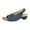 Dark Blue, variant on Utoimkio Flat Sandals for Women Summer Comfortable Elegant Low Chunky Heel Shoes Women Summer Thick Heel Sandals Pumps Buckle Open Toe Casual Shoes