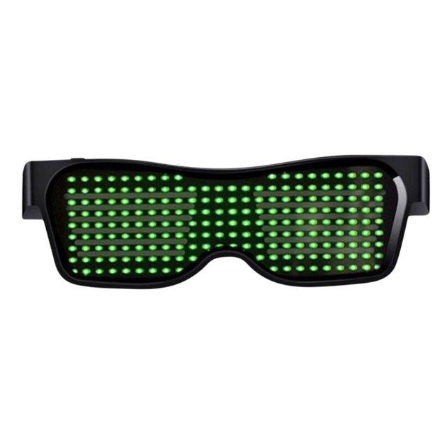 SMihono Bluetooth LED Glasses, Bluetooth APP Connected Smart Light Up Glasses Customized LED Dynamic-pixel USB Rechargeable For Party Club DJ For Party Supplies Party Home Decoration on Clearance