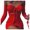 Red, variant on LYXSSBYX Long Sleeve Dresses Women's Off Shoulder Mini Dress Sexy Pleated Strapless Body Party Clubwear