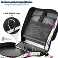 thumbnail image 4 of FORMRS Zipper Binder with Shoulder Strap 2-inch Ring 500 Sheet Capacity File Bag, Purple Abstract Shapes, 4 of 5