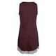 thumbnail image 4 of Mini vestido sin mangas Sunnimix casual playa color vino rojo tamaño M, 4 of 8