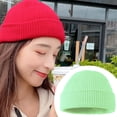 thumbnail image 5 of Guardurnaity Sombreros para mujer Sombreros simples Accesorio de ropa Sombreros para adultos Gorros Gorros Gorro de punto grueso para al aire Type3 NO3, 5 of 5