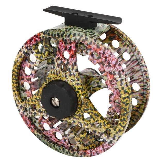 Fly Fishing Reel,7/8 Fish Skin Pattern Fly Reel Fishing Gear Precision Engineered