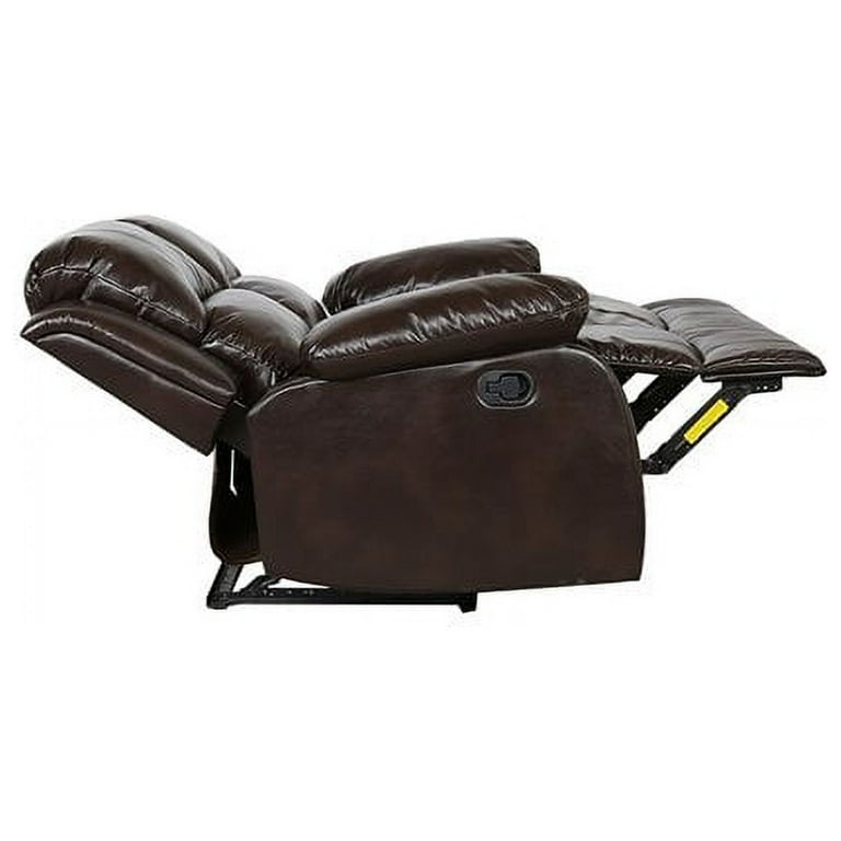 Titan brown faux leather 2024 reclining massage chair