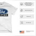thumbnail image 6 of Ford Tractor Logo Blue T-shirt Vintage Farm Rustic Classic Brand Heritage Retro Life Agricultural Field Men's Tee, 6 of 7