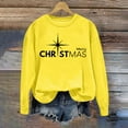 thumbnail image 4 of ShiShine Merry Christmas Fall Sweatshirt for Women Funny Xmas Shirt Long Sleeve Crewneck Pullover Tops, 4 of 6