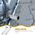 thumbnail image 3 of PTOOTP 1Par Soporte Para Pie Trasero Motocicleta Accesorio Universal Con Plateado Y Fácil Montaje, 3 of 6