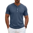 thumbnail image 2 of Ymyiu Polos pour Hommes à Manches Courtes Polos pour Hommes à Manches Courtes Raglan à Col Décontracté d'Été Mode Chemises de Golf Taille 4TG(Navy, 4TG), 2 of 4