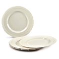 thumbnail image 5 of " OCCASIONS " 50 Plates Pack (25 Guests)-Extra Heavyweight Vintage Wedding Disposable / Reusable Plastic Plates 25 x 11'' Dinner + 25 x 8.25'' Salad /dessert (Chateau Collection Ivory), 5 of 8