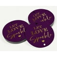 thumbnail image 3 of Inkdotpot Pack Of 50 Real Gold Foil Paper Tags Let Love Sparkle Wedding Favor Hang Tags, 3 of 6