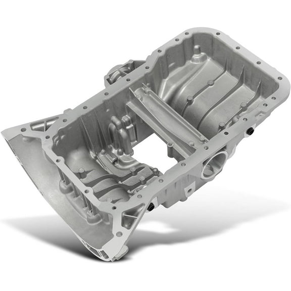 A-Premium Engine Oil Pan Sump with Drain Plug Compatible with Mercedes-Benz C230 2006-2009, C280 2007, C300 2008-2012, C350 2007-2011, E350 2009-2011, 2.5L 3.0L 3.5L - Replace # A2720140000