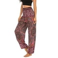 thumbnail image 3 of ClodeEU Men Women Thai Harem Trousers Boho Festival Hippy Smock High Waist Yoga Pants, 3 of 6
