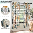 thumbnail image 3 of Yayeee Window Curtains Light Filtering 63"x42" Grommet Panel Pair Home Living Room Decor, Whimsical Leaves, 3 of 7