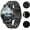 Dark Black, variant on Smartwatch 100+ Sports Modes Fitness Tracker Bluetooth Calls/Message Reminder, IP67 Waterproof Android and iPhone