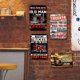 thumbnail image 4 of Kit Pintura Hierro Rectangular Placa Metal Vintage para Camión Del 20x30cm 4 Uds., 4 of 9