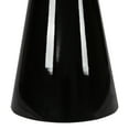 thumbnail image 4 of Black Glossy Minimalist 6 Dining - Solid Wood Pedestal Table Modern Gloss Base Round Seats, 4 of 6