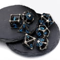 thumbnail image 2 of MACTANO Metal DND Dice Set Dungeons and Dragons Dice Set MTG RPG Board Game Toy-Cthulhu Blue Number, 2 of 7