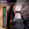 thumbnail image 3 of 3 Pcs Bande Élastique pour Fitbit Charge 5, Bandes de Remplacement Élastiques pour Hommes Femmes, Rétro Coloré Réglable en Nylon Tressé pour Fitbit Charge 5, 3 of 8