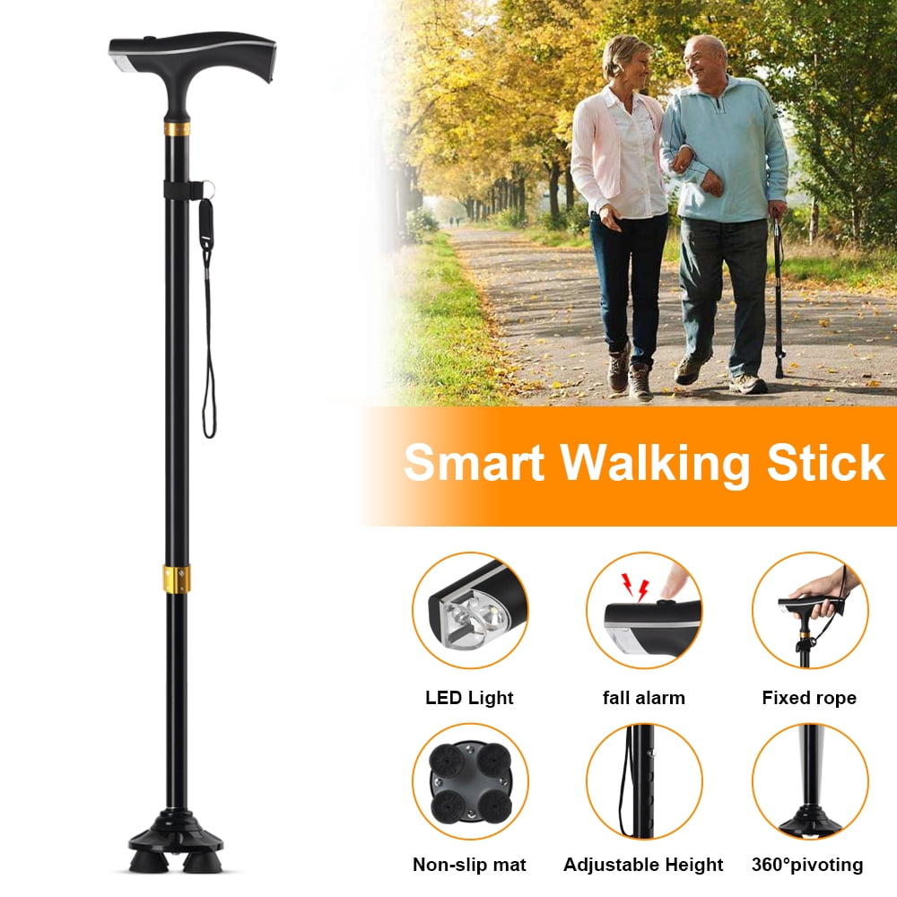 iFanze Walking Canes, Portable Retractable Canes with LED Flashlight