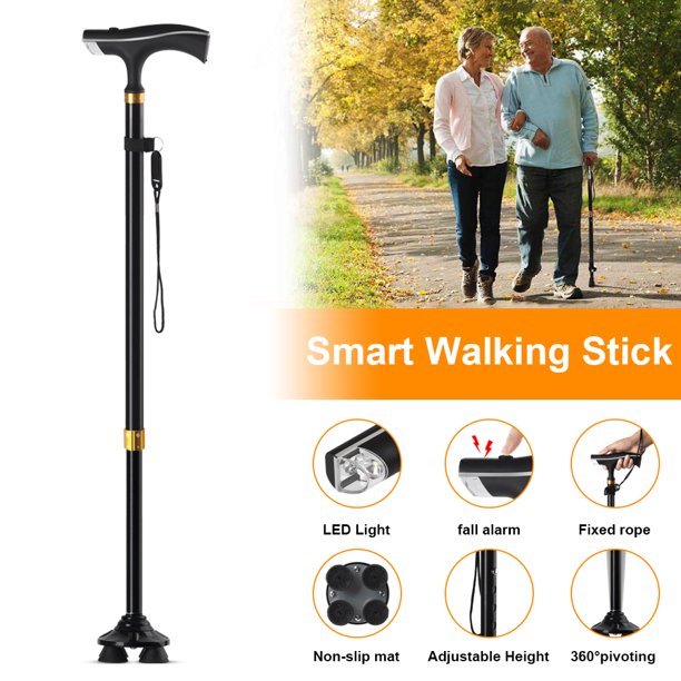 iFanze Walking Canes, Portable Retractable Canes with LED Flashlight