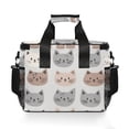 thumbnail image 7 of FORMRS Insulated Cooler Bag 24 Cans Capacity Soft Leakproof Lunch Box with Side Pockets, Gray Cat Pattern, 7 of 7