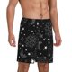 thumbnail image 2 of Balery Space Galaxy Pantalones cortos de pijama de punto de algodón para hombre con cinturilla y bolsillos-4X-Large, 2 of 6