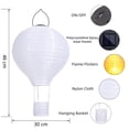 thumbnail image 7 of Ceevoo Solar Lights Outdoor Waterproof, 2 Pack Solar Hanging Lantern with Flickering Flame, Hot Air Balloon Nylon Solar Lantern for Outdoor Garden Party Decoration (Warm White), 7 of 7