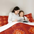 thumbnail image 5 of Castle Fairy Bohemian Aztec 3-Piece Full Size Comforter Sets for Teens,Western Tribal Bedding Comforter Set,Exotic Style Lightweight Bedding Sets,Ultra Soft Home Decor, 5 of 8
