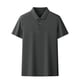 thumbnail image 1 of Vestido de Camiseta, Suelto Casual de Manga Corta Camisa de Solapa con Rayas, Cremallera de Punto Cuarto para Hombres, 1 of 6