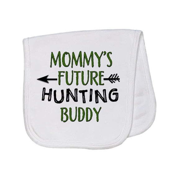 Inktastic Mommys Future Hunting Buddy Baby Burp Cloth