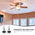 2pcs Fan Light Pull Chain Hanging Lamp Decoration Ceiling Fan Light