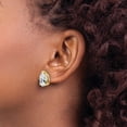 thumbnail image 3 of 14k 12x8mm Pear Cubic Zirconia Post Earrings XE84CZ, 3 of 4