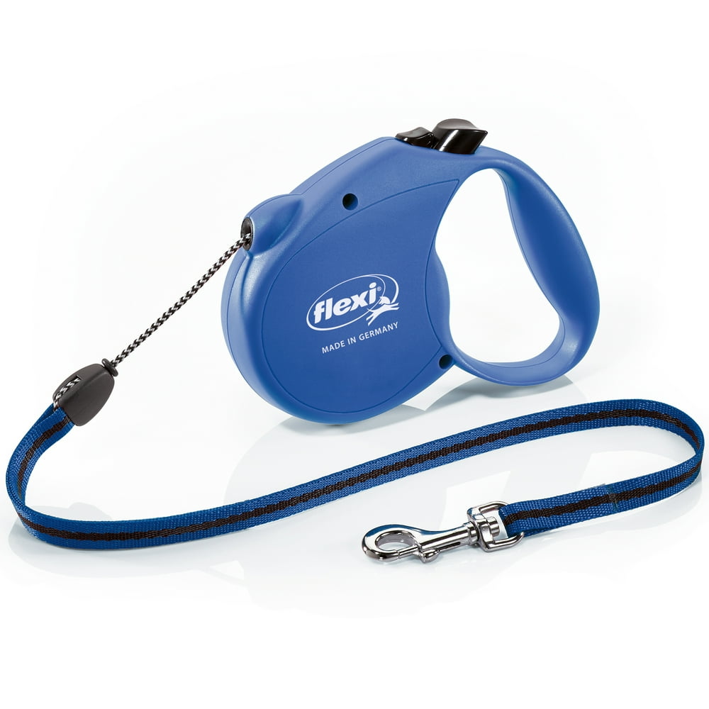Flexi Retractable Dog Leash (Cord), 16 ft, Medium, Blue