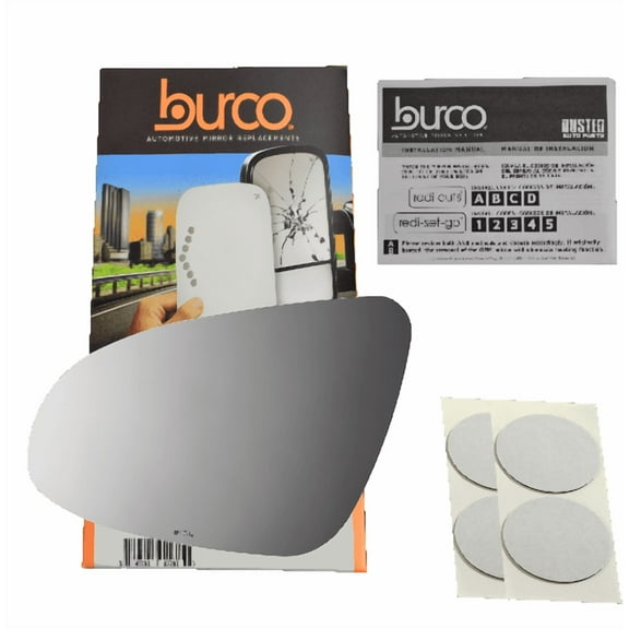 Burco Side View Mirror Replacement Glass - Clear Glass - 4704