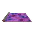 thumbnail image 2 of Ahgly Company Indoor Round Abstract Purple Contemporary Area Rugs, 5' Round, 2 of 4