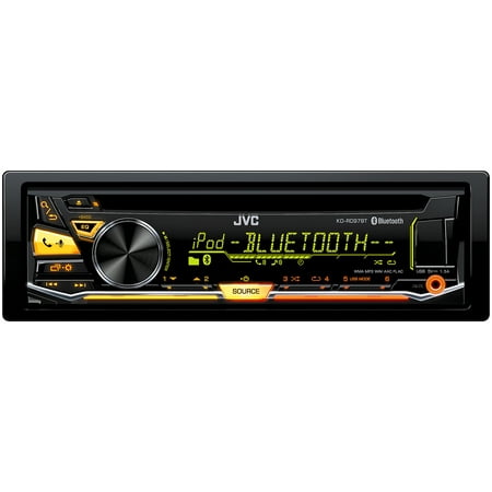 JVC Refurbished KD-RD97BT Single DIN BT In-Dash CD/AM/FM Car Stereo w/ Pandora