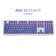 thumbnail image 5 of Hyssop Pudding Keycaps Custom Keycaps Doubleshot Backlit OEM Profile for 108/104/87/61 MX Switches Mechanical Keyboard, 5 of 6
