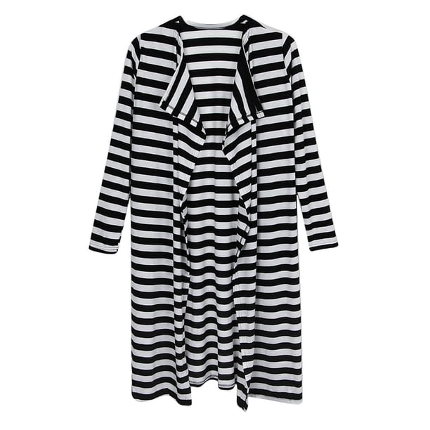 para proteger de Punto Cardigan Suéter para Oficina Tejido Suave Ropa de Mujeres Raya