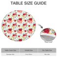 thumbnail image 6 of Pioneer Flower Floral Print Pattern Round Fitted Tablecloth with Elastic Edge,Dining Table Cover Waterproof,Outdoor Round Tablecloth for Camping,Dining,Indoor and Outdoor, 6 of 7