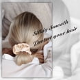 thumbnail image 4 of Scrunchies for Hair Sleep, Women Grils Silk Hair Ties for Frizz & Breakage Curly Hair, No Damage, Elastics Ponytail Holder, 3 Pack, 4 of 7