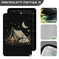 thumbnail image 4 of FUIALDOLG RV Door Window Shade Cover, Foldable Sun Shade Windshield Blackout Shower Curtains Coverage Accessories Fits for Most RV Interior Door Camping Cat Moon Night Pattern (17.3" X 26"), 4 of 7