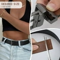 thumbnail image 5 of Reversible Belt for Women Leather Belts for Jeans Pants Fashion Ladies Dress Belt Trim to Fit, 5 of 5