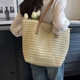 thumbnail image 5 of Large Casual Rope-woven Tote Bag for Women, Spacious Beach and Travel Carryall with Adjustable Shoulder Strap, Ideal for Daily Commute and Weekend Getaways, 5 of 5