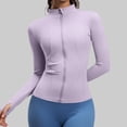 thumbnail image 4 of Tops de Cuello Alto para las Mujeres Camisa de Yoga de Manga Larga Deportes Running Gym Set, 4 of 8