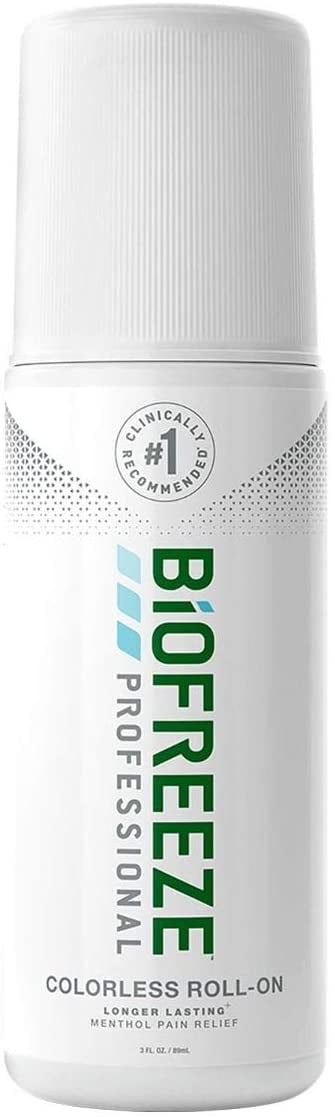 Biofreeze Professional 3 oz. Roll-On, Original Colorless Pain Relieving Gel